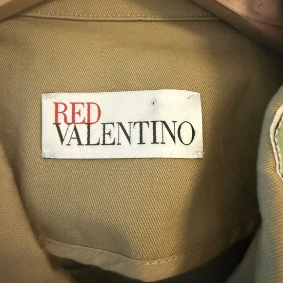 RED Valentino Floral Embroidered Utility Jacket Belted IT 40 Small - Picture 7 of 8